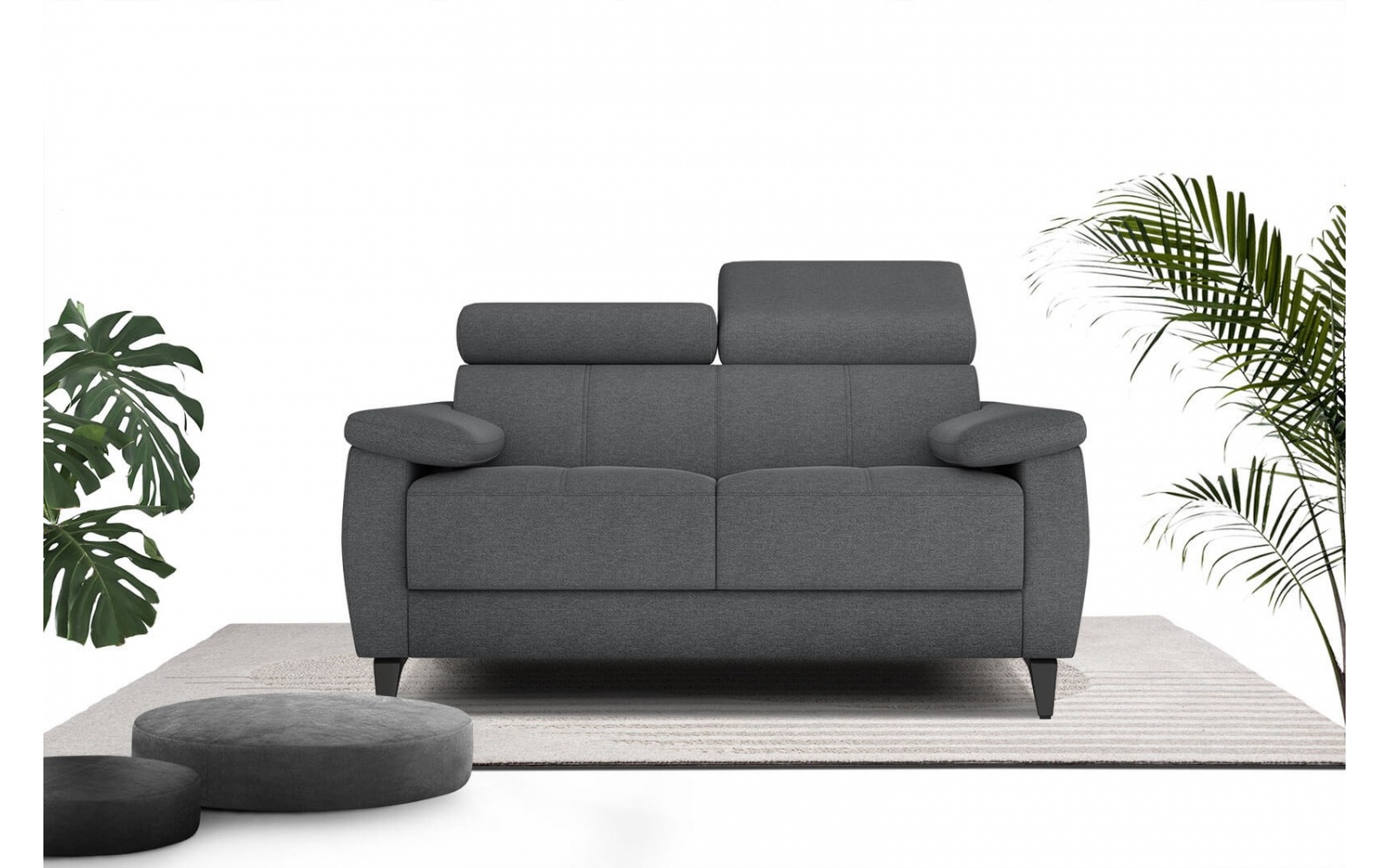 Sofa 2-Sitzer mit verstellbaren Kopfstützen TAUNUS