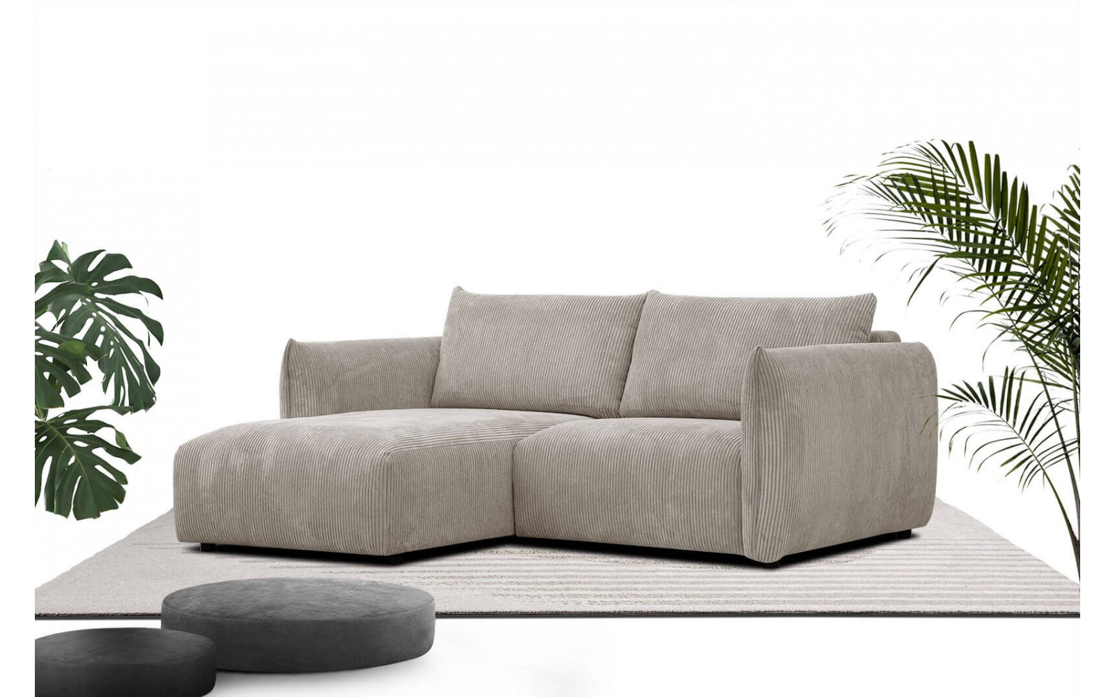 Ecksofa links 3-Sitzer TAUER Ecksofa 200cm