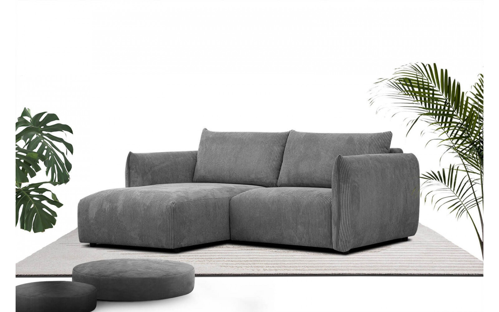 Ecksofa links 3-Sitzer TAUER Ecksofa 200cm