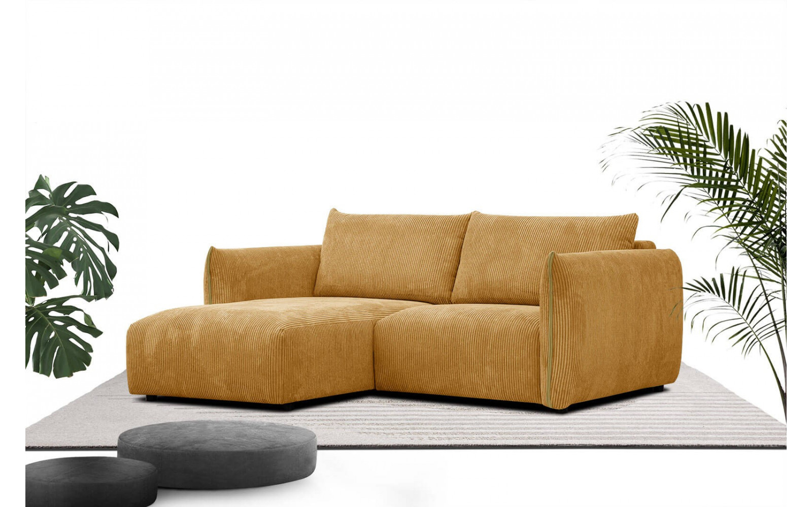 Ecksofa links 3-Sitzer TAUER Ecksofa 200cm