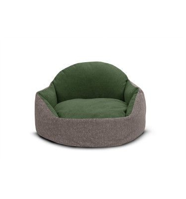 Hundebett & Katzenbett 70x55 cm Beige-Grün | Modell Mickey | Wozimo