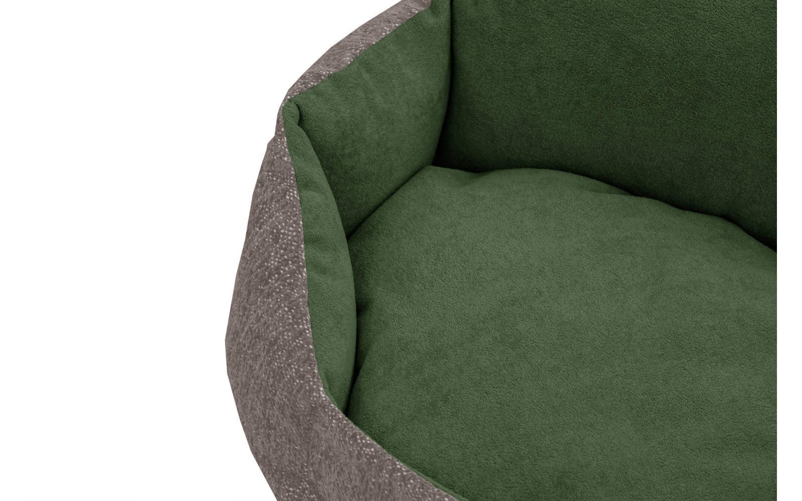 Hundebett & Katzenbett 70x55 cm Beige-Grün | Modell Mickey | Wozimo