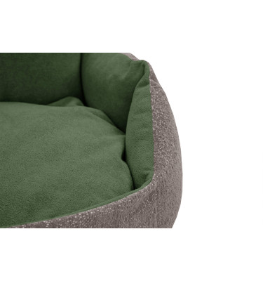 Hundebett & Katzenbett 70x55 cm Beige-Grün | Modell Mickey | Wozimo