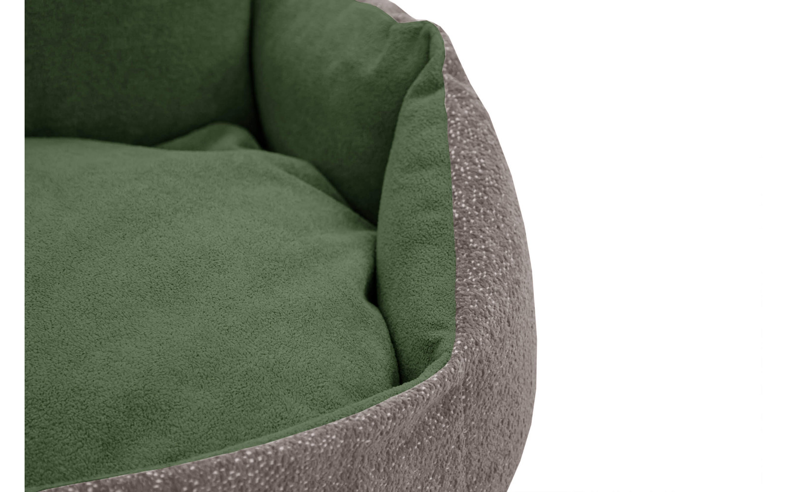 Hundebett & Katzenbett 70x55 cm Beige-Grün | Modell Mickey | Wozimo