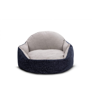 Tierbett Mickey 70x55 cm blau-hellgrau | Wozimo