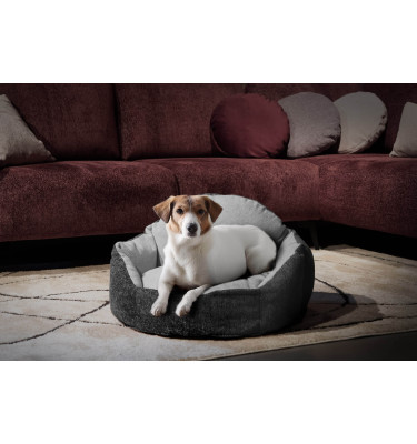 Hundebett & Katzenbett 70x55 cm Dunkelgrau | Modell Mickey | Wozimo