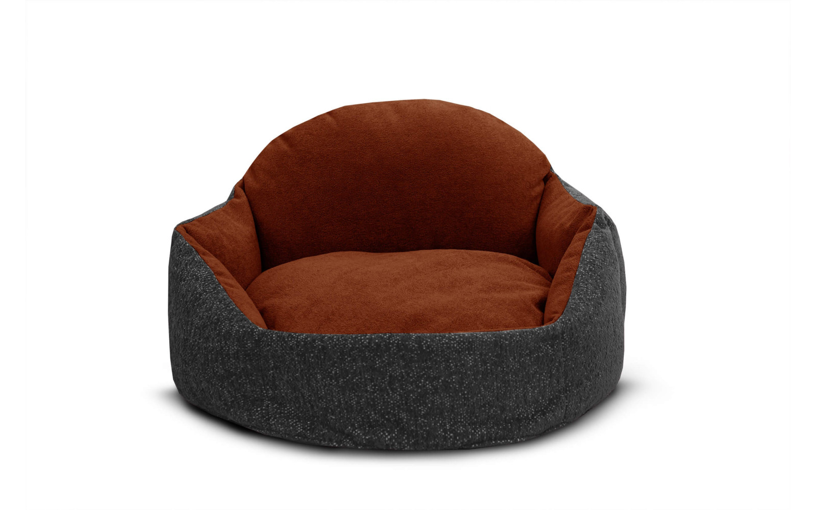 Hundebett & Katzenbett 70x55 cm Grau-Rot | Modell Mickey | Wozimo