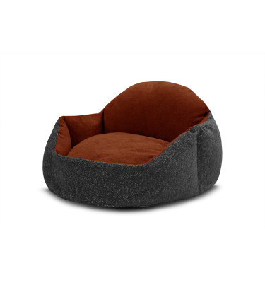 Hundebett & Katzenbett 70x55 cm Grau-Rot | Modell Mickey | Wozimo