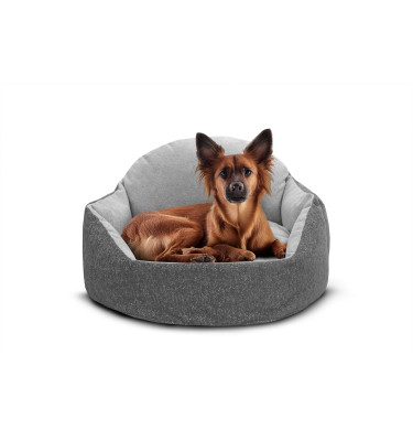 Hundebett & Katzenbett 70x55 cm Grau | Modell Mickey | Wozimo