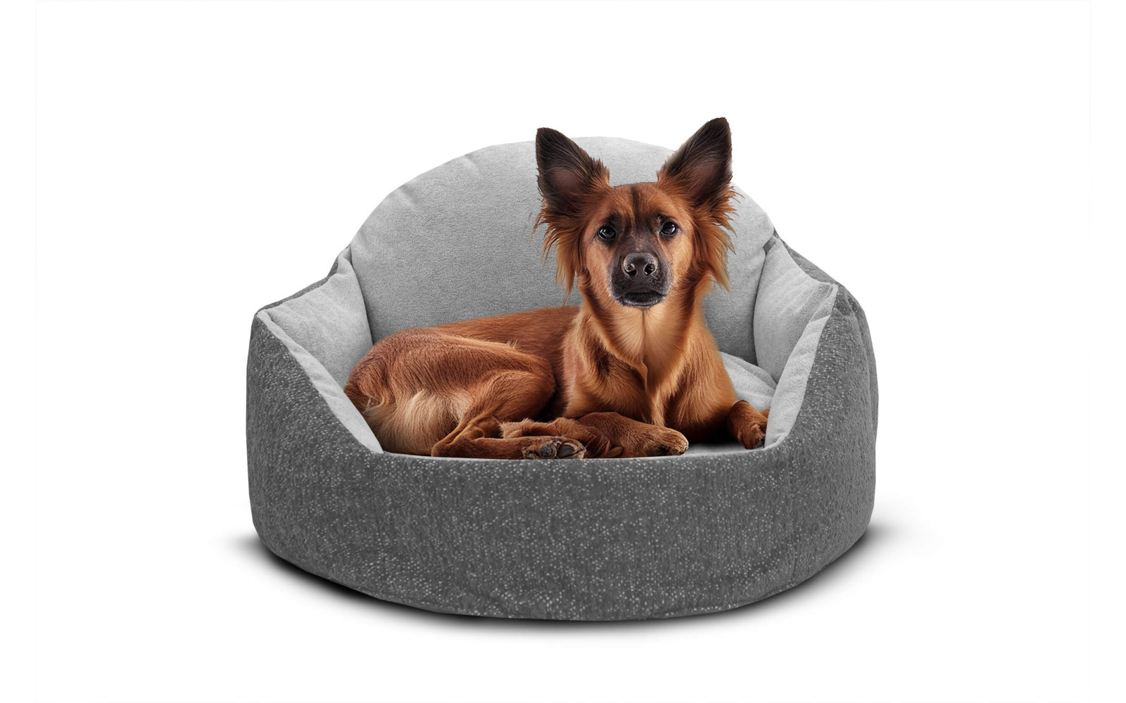 Hundebett & Katzenbett 70x55 cm Grau | Modell Mickey | Wozimo