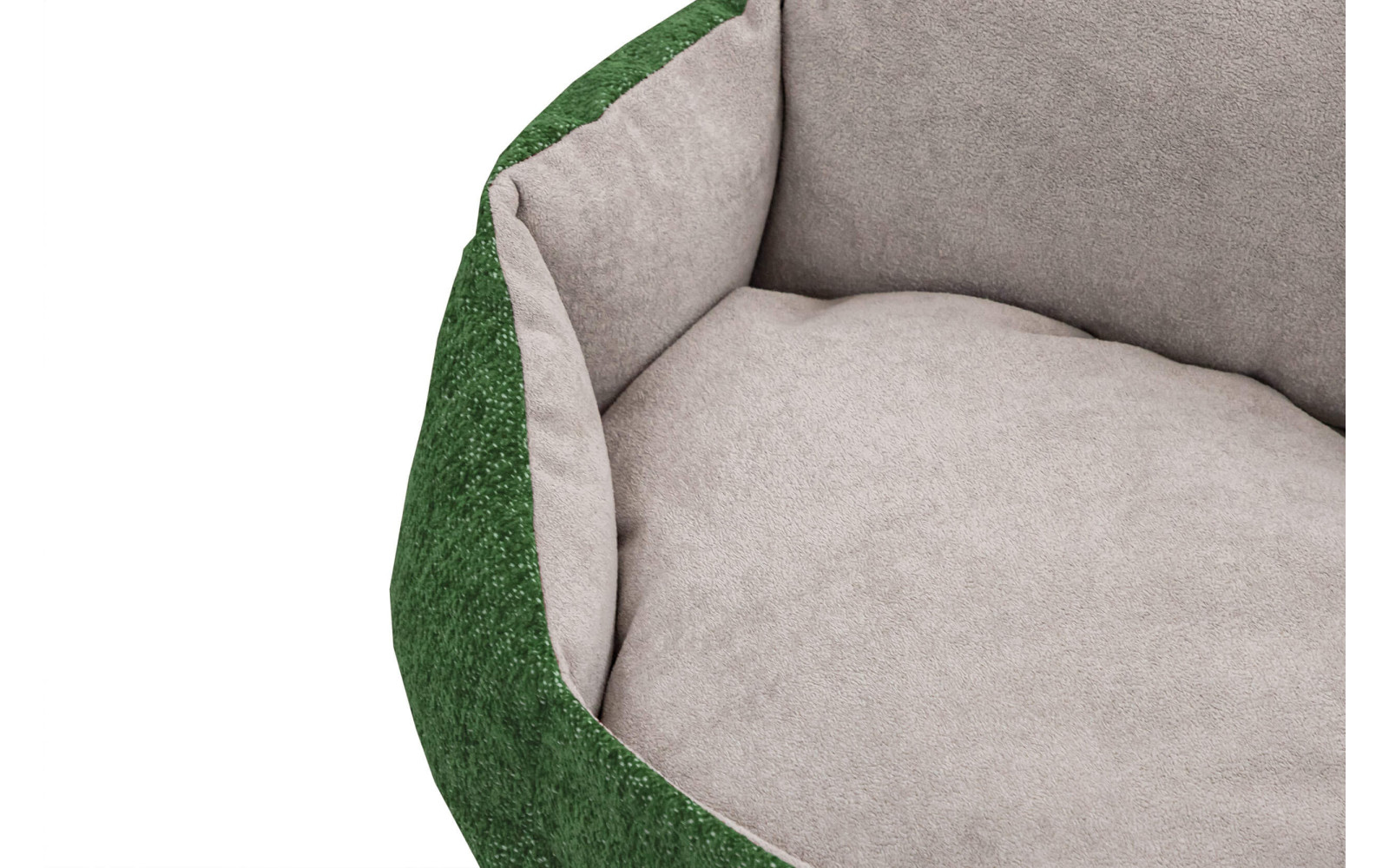 Hundebett / Katzenbett 70 x 55 cm grün + hellgrau MICKEY