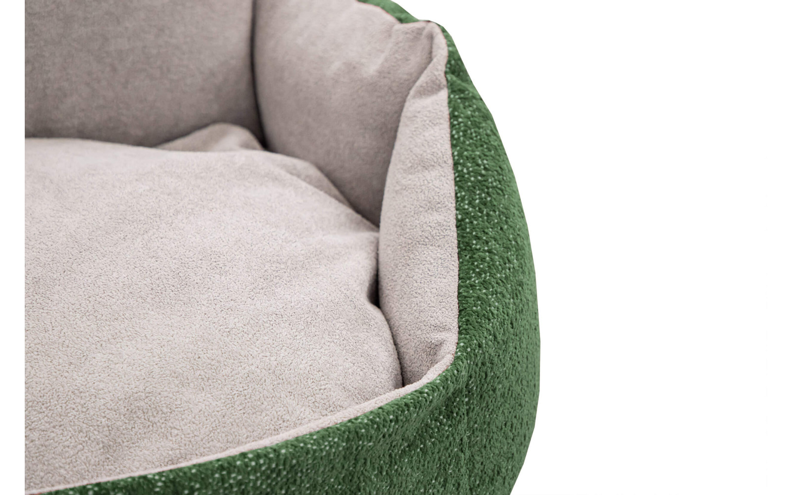 Hundebett / Katzenbett 70 x 55 cm grün + hellgrau MICKEY