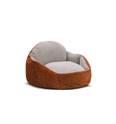 Hundebett & Katzenbett 70x55 cm Orange-Grau | Modell Mickey | Wozimo