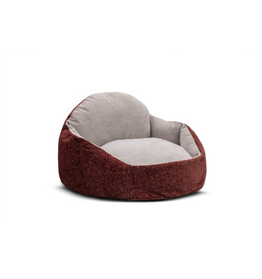 Hundebett & Katzenbett 70x55 cm Rot-Grau | Modell Mickey | Wozimo