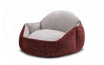 Hundebett / Katzenbett 70 x 55 cm rot + hellgrau MICKEY