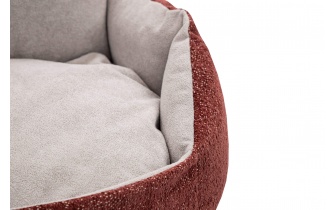 Hundebett / Katzenbett 70 x 55 cm rot + hellgrau MICKEY