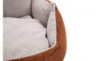 Hundebett / Katzenbett 70 x 55 cm orange + hellgrau MICKEY