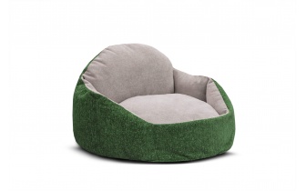 Hundebett / Katzenbett 70 x 55 cm grün + hellgrau MICKEY