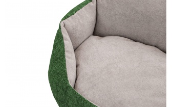 Hundebett / Katzenbett 70 x 55 cm grün + hellgrau MICKEY