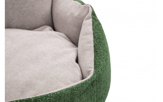 Hundebett / Katzenbett 70 x 55 cm grün + hellgrau MICKEY