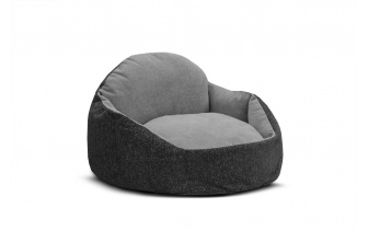 Hundebett / Katzenbett 70 x 55 cm dunkelgrau + grau MICKEY