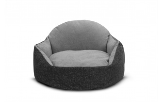 Hundebett / Katzenbett 70 x 55 cm dunkelgrau + grau MICKEY