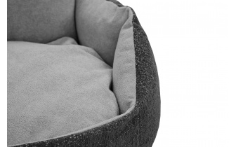 Hundebett / Katzenbett 70 x 55 cm dunkelgrau + grau MICKEY