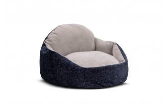 Hundebett / Katzenbett 70 x 55 cm blau + hellgrau MICKEY