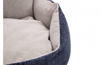 Hundebett / Katzenbett 70 x 55 cm blau + hellgrau MICKEY