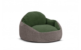 Hundebett / Katzenbett 70 x 55 cm beige + grün MICKEY