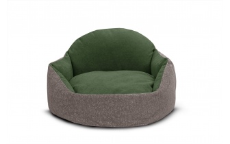 Hundebett / Katzenbett 70 x 55 cm beige + grün MICKEY