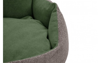 Hundebett / Katzenbett 70 x 55 cm beige + grün MICKEY