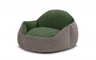 Hundebett / Katzenbett 70 x 55 cm beige + grün MICKEY