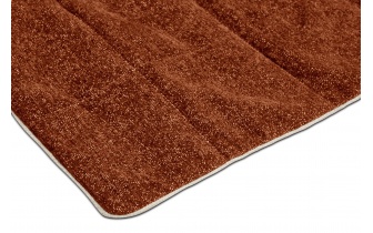 Hundebett / Katzenbett 100 x 120 cm orange + hellbeige DINA