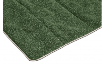 Hundebett / Katzenbett 100 x 120 cm grün + hellbeige DINA