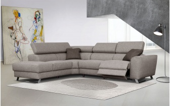 Ecksofa links mit Relaxfunktion 5-Sitzer STEGEN