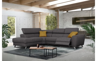 Ecksofa links mit Relaxfunktion 5-Sitzer STEGEN