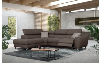 Ecksofa links mit Relaxfunktion 5-Sitzer STEGEN