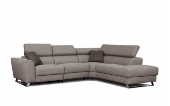 Ecksofa rechts mit Relaxfunktion 5-Sitzer STEGEN