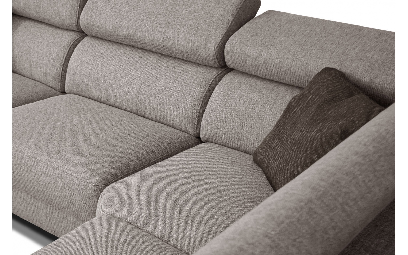 Ecksofa rechts mit Relaxfunktion 5-Sitzer STEGEN