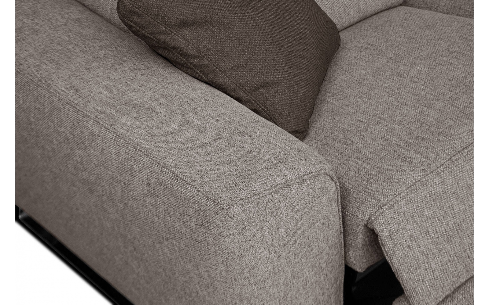 Ecksofa rechts mit Relaxfunktion 5-Sitzer STEGEN