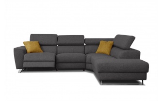 Ecksofa rechts mit Relaxfunktion 5-Sitzer STEGEN