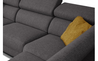 Ecksofa rechts mit Relaxfunktion 5-Sitzer STEGEN