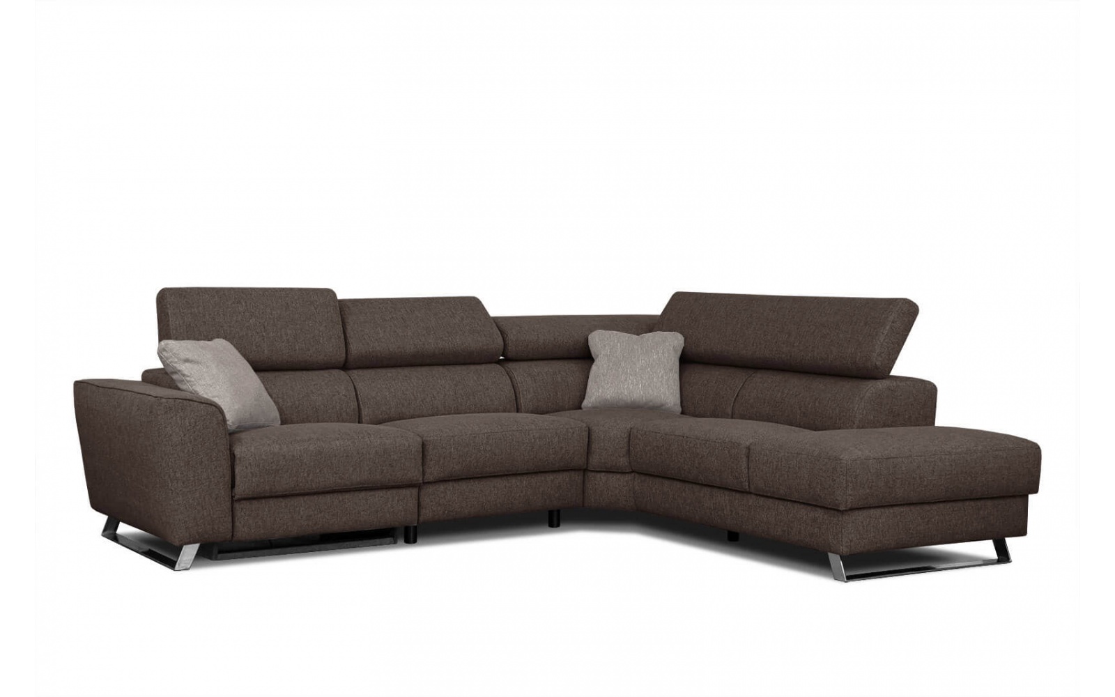 Ecksofa rechts mit Relaxfunktion 5-Sitzer STEGEN