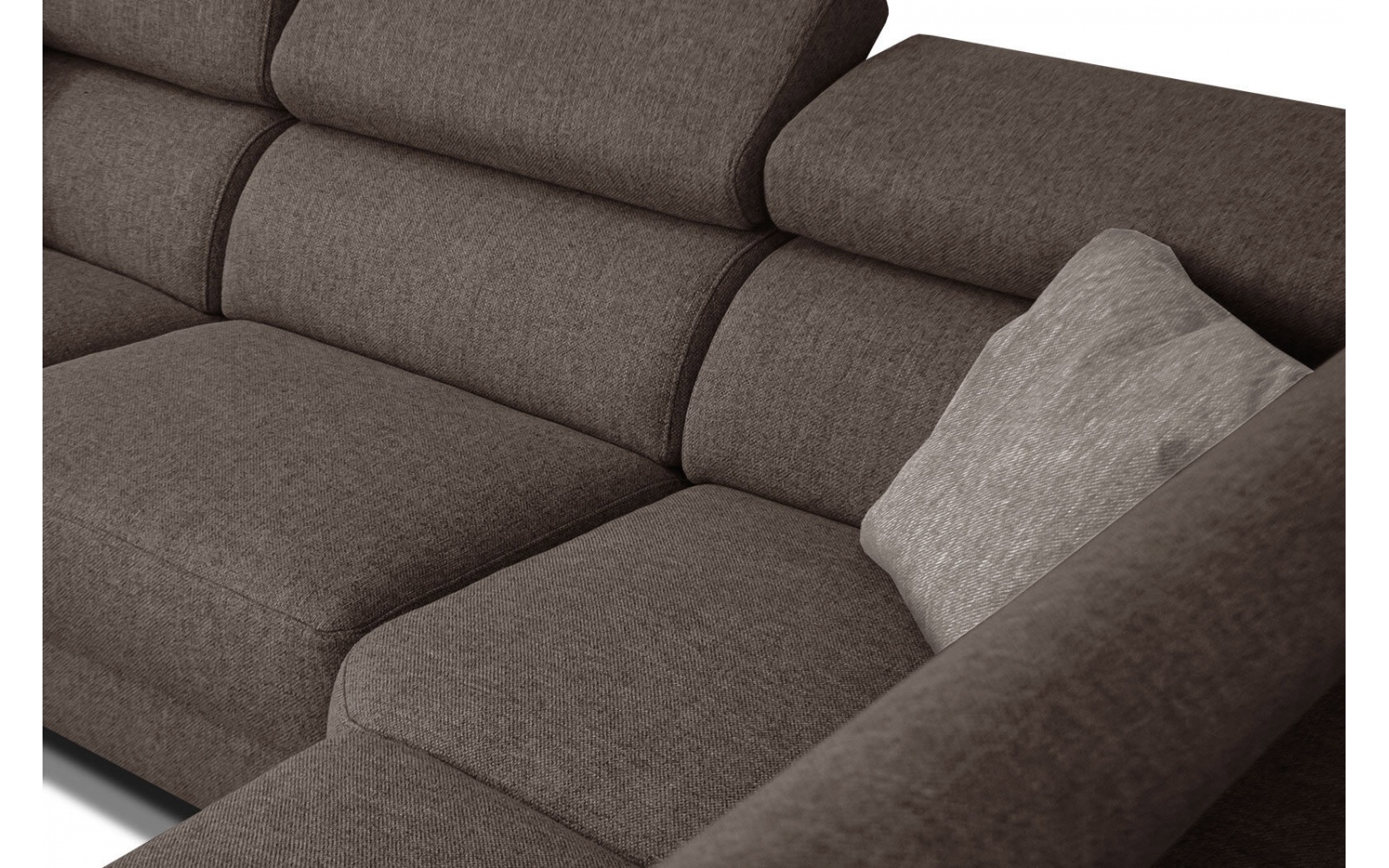 Ecksofa rechts mit Relaxfunktion 5-Sitzer STEGEN