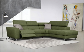 Ecksofa rechts mit Relaxfunktion 5-Sitzer STEGEN
