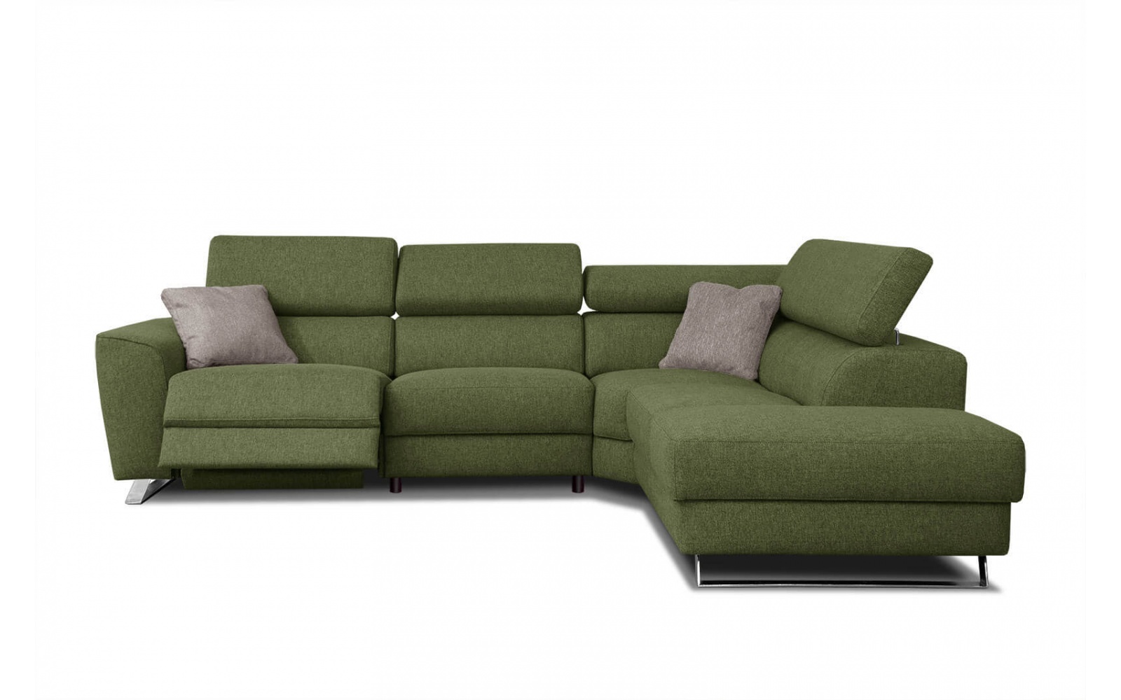 Ecksofa rechts mit Relaxfunktion 5-Sitzer STEGEN