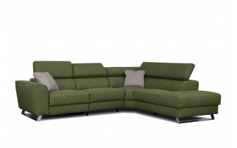 Ecksofa rechts mit Relaxfunktion 5-Sitzer STEGEN