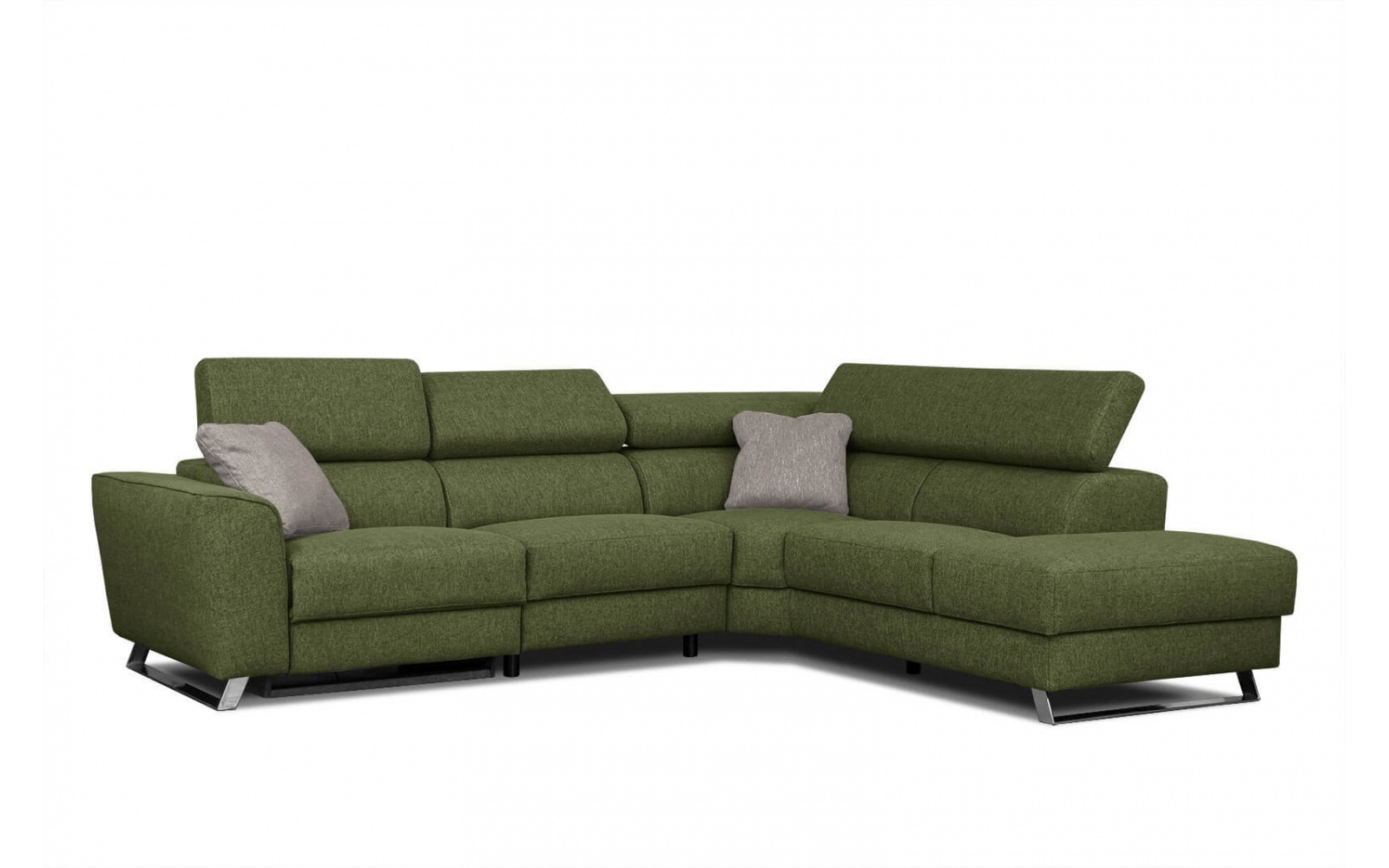 Ecksofa rechts mit Relaxfunktion 5-Sitzer STEGEN
