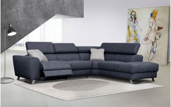Ecksofa rechts mit Relaxfunktion 5-Sitzer STEGEN